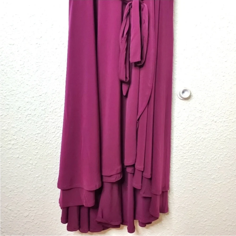 Torrid Berry Jersey Knit Faux Wrap Dress NWOT - Picture 6 of 8